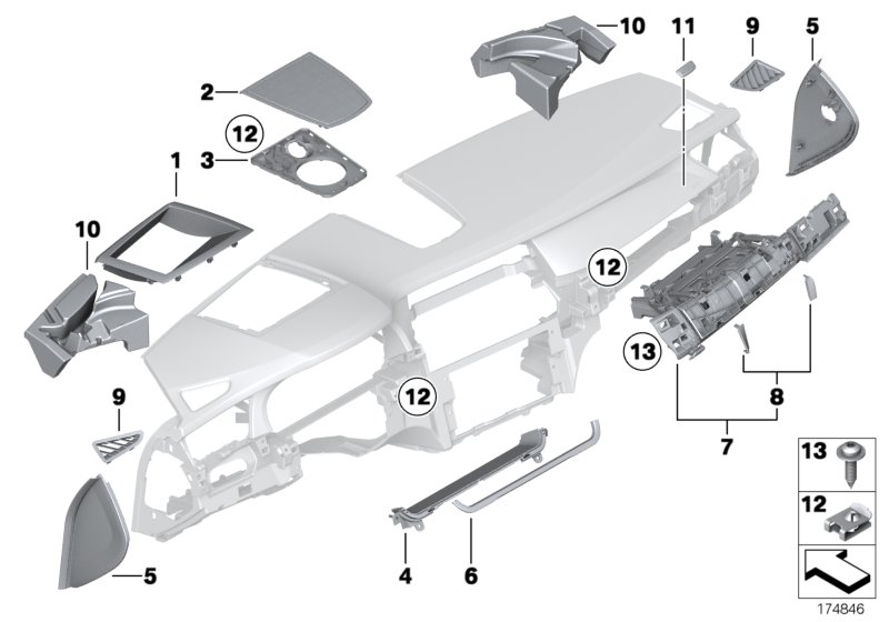 Genuine BMW 51459173904 F01 F04 Trim Cover, Storage Tray, Right (Inc. 750LiS) | ML Performance UK Car Parts