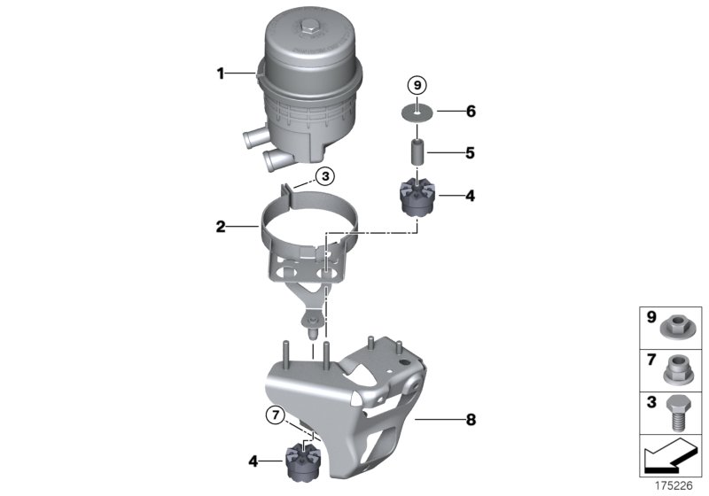 Genuine BMW 32416768092 E81 E87 E92 Bracket, Oil Carrier, Active Steering (Inc. 125i, 128i & 323i) | ML Performance UK Car Parts