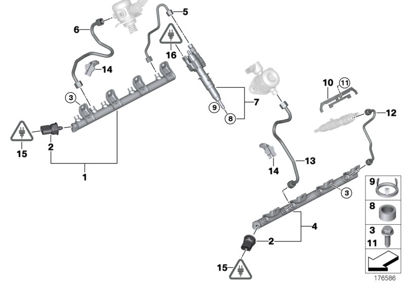 Genuine BMW 13537548709 F10 E71 F13 High Pressure Pipe 5-Aug (Inc. X5 M, 550i & 750LiS) | ML Performance UK Car Parts