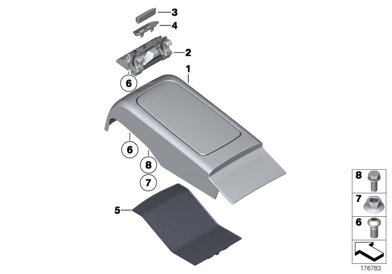 Genuine BMW 51169179829 Lock, Rear Console (Inc. 730Ld, 730Li & 750i) | ML Performance UK Car Parts