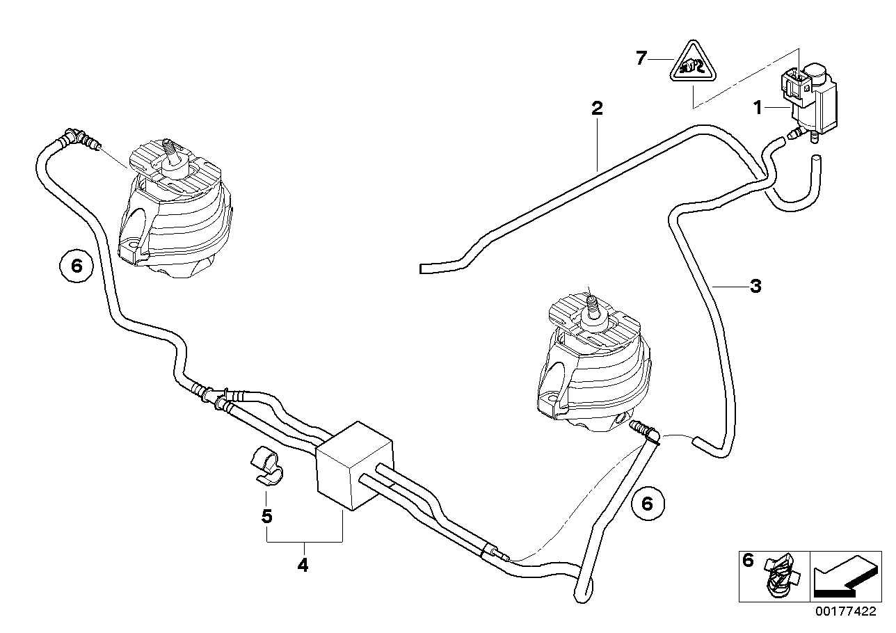 Genuine BMW 13717577758 E67 E63 E61 Hose (Inc. Z4 18i, 745Li & 740i) | ML Performance UK Car Parts