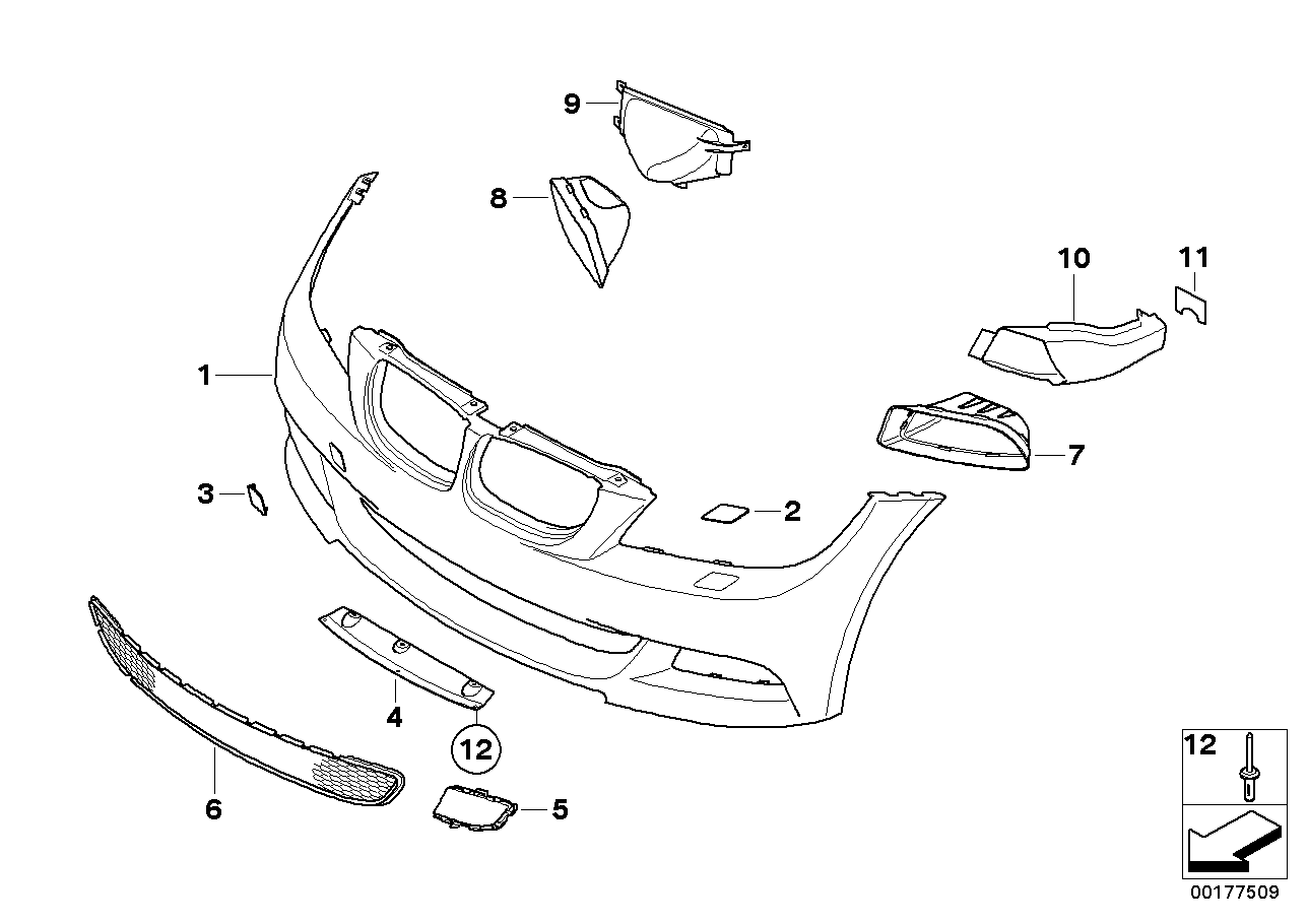 Genuine BMW 51117892935 E90 E91 Adapter Underhood Shield (Inc. 320d, 323i & 318d) | ML Performance UK Car Parts