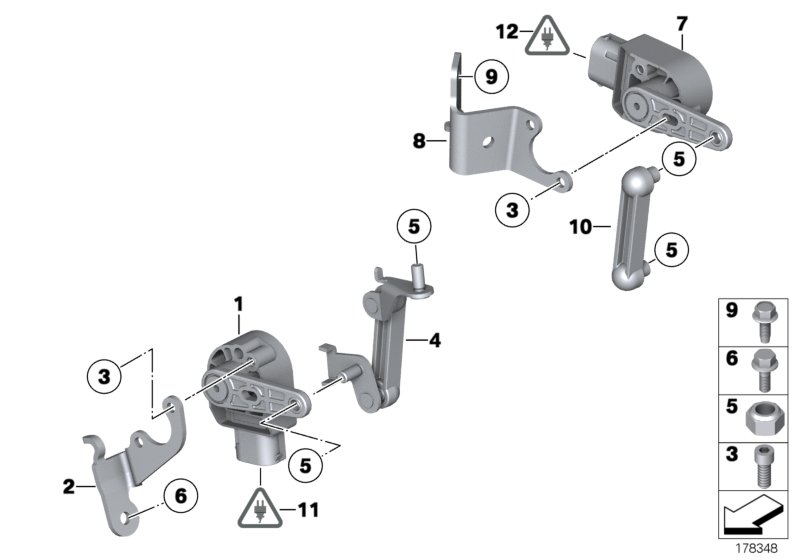 Genuine BMW 37146778263 F02 RR6 F07 Control Rod, Left (Inc. M5, 750i & 550iX 4.4) | ML Performance UK Car Parts