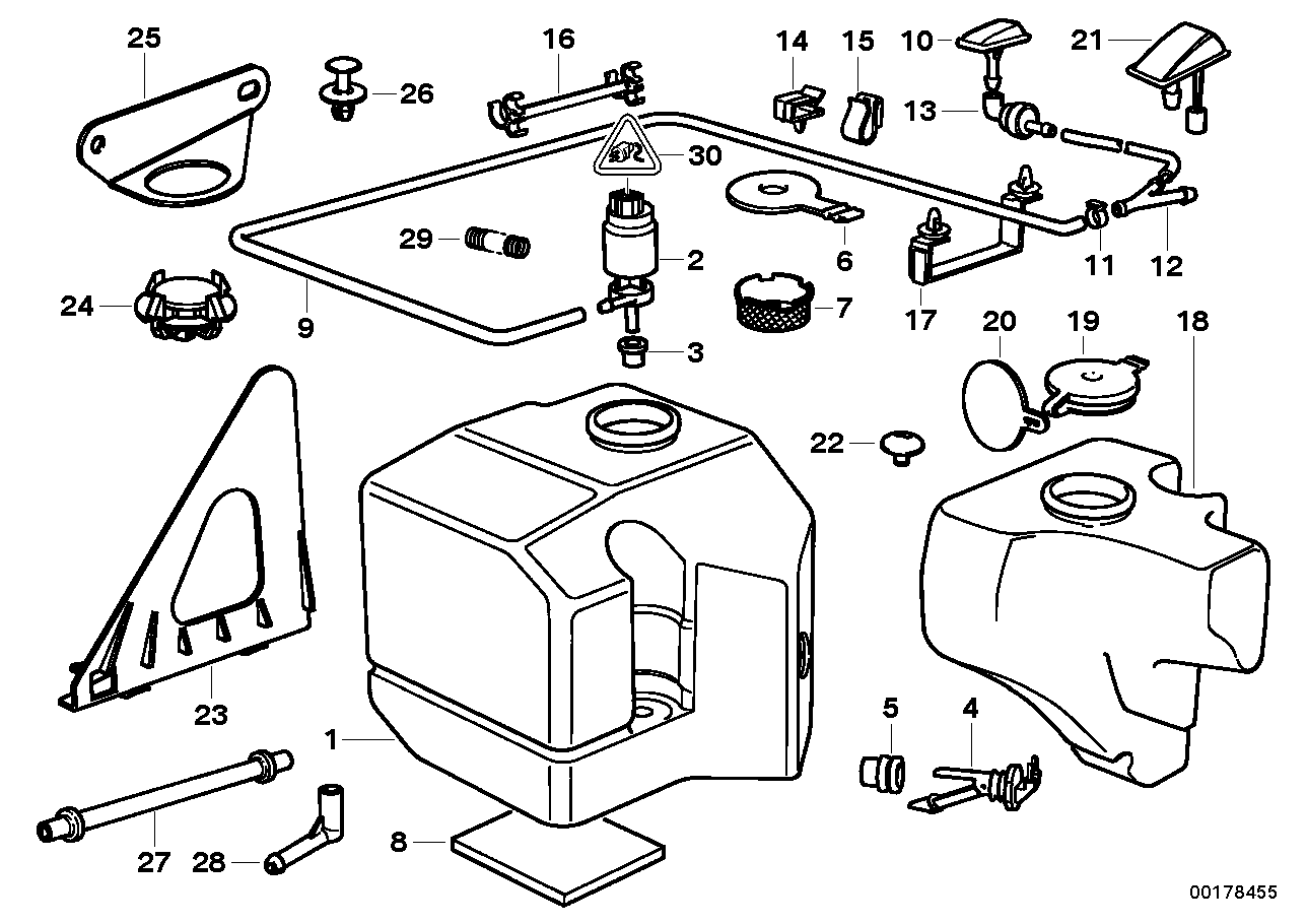 Genuine BMW 61678357724 E36 Fluid Container (Inc. M3, 316i & 325td) | ML Performance UK Car Parts