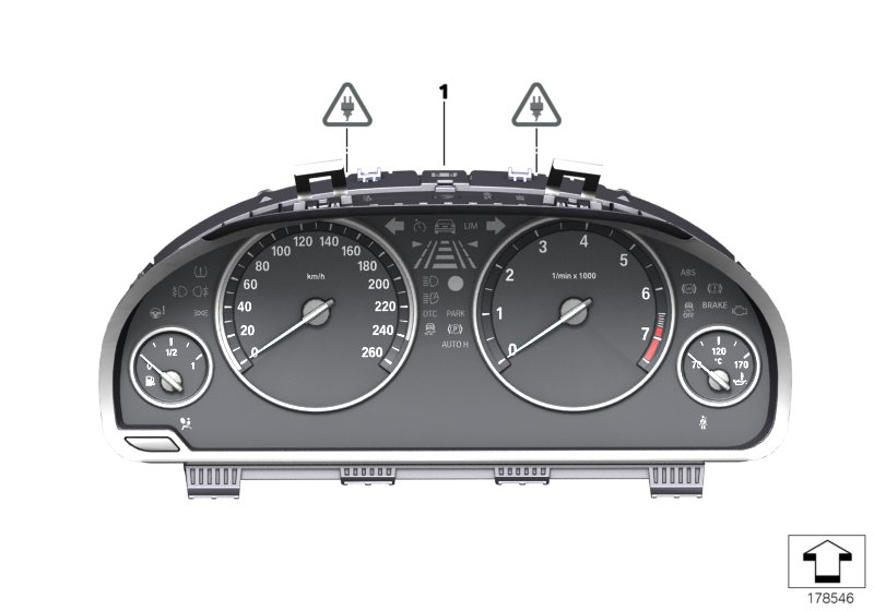 Genuine BMW 62106993487 F26 F15 Instrument Cluster MPH (Inc. X3 28iX, X5 50iX & 535iX) | ML Performance UK Car Parts