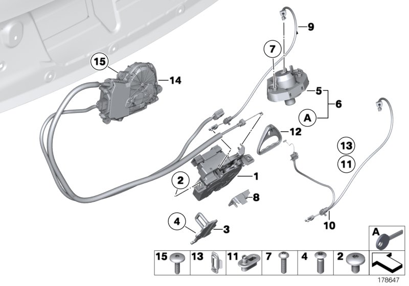 Genuine BMW 51247191213 Trunk Lid Power Lock Drive (Inc. 750LdX, 730Ld & 740Li) | ML Performance UK Car Parts