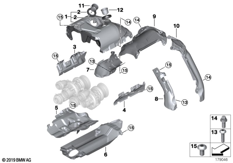 Genuine BMW 11657599020 E72 Heat Shield, Lower (Inc. Hybrid X6) | ML Performance UK Car Parts