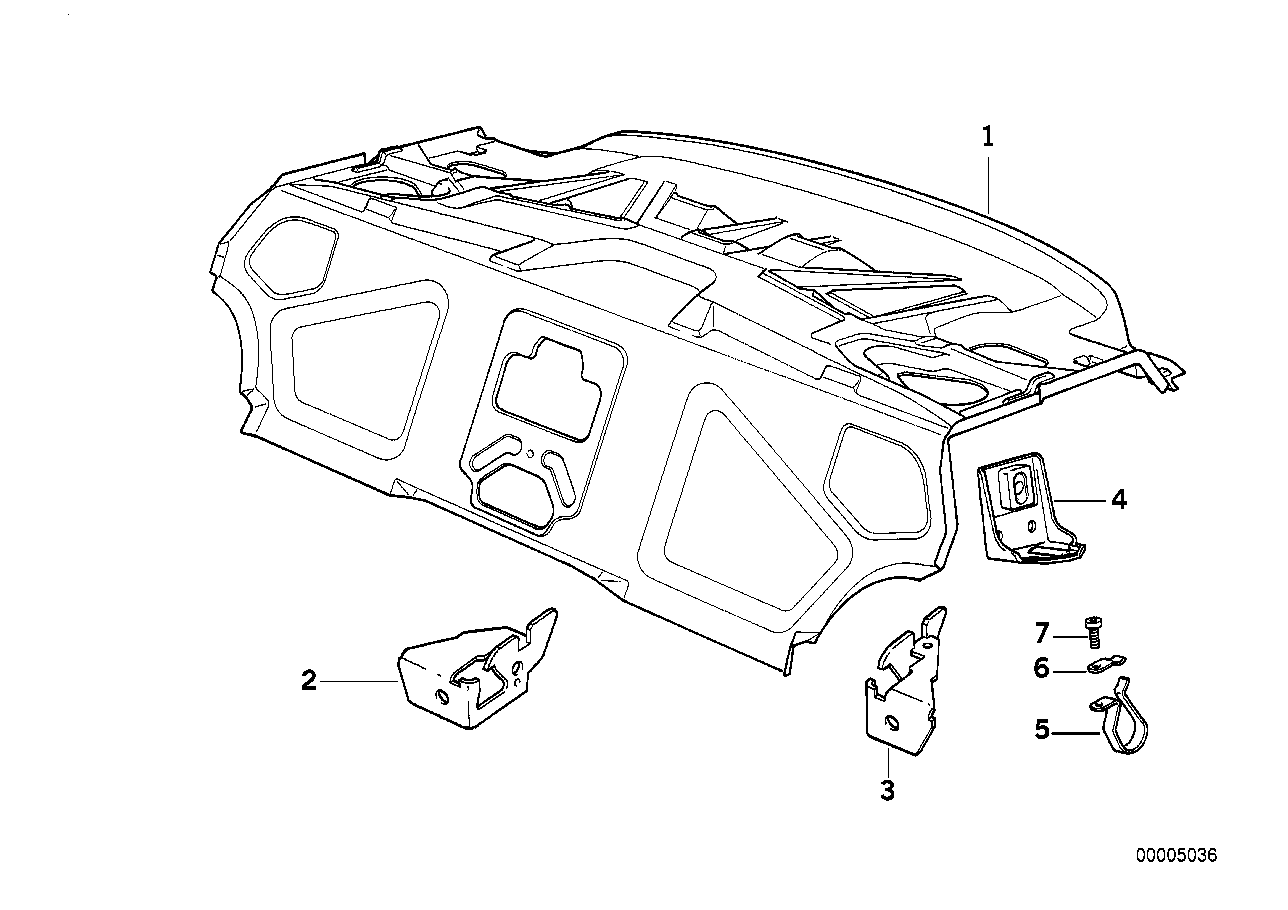 Genuine BMW 41148134986 E31 Upper Backrest Bearing Bracket (Inc. 840i, 850CSi & 840Ci) | ML Performance UK Car Parts