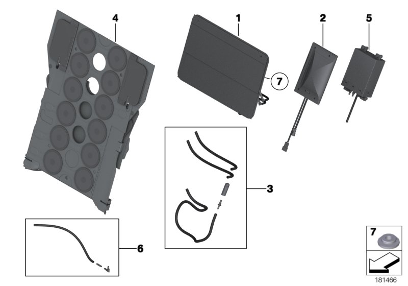 Genuine BMW 52209181843 F03 F02 Massage Mat (Inc. Ghost EWB, 750Li & 740LiX) | ML Performance UK Car Parts