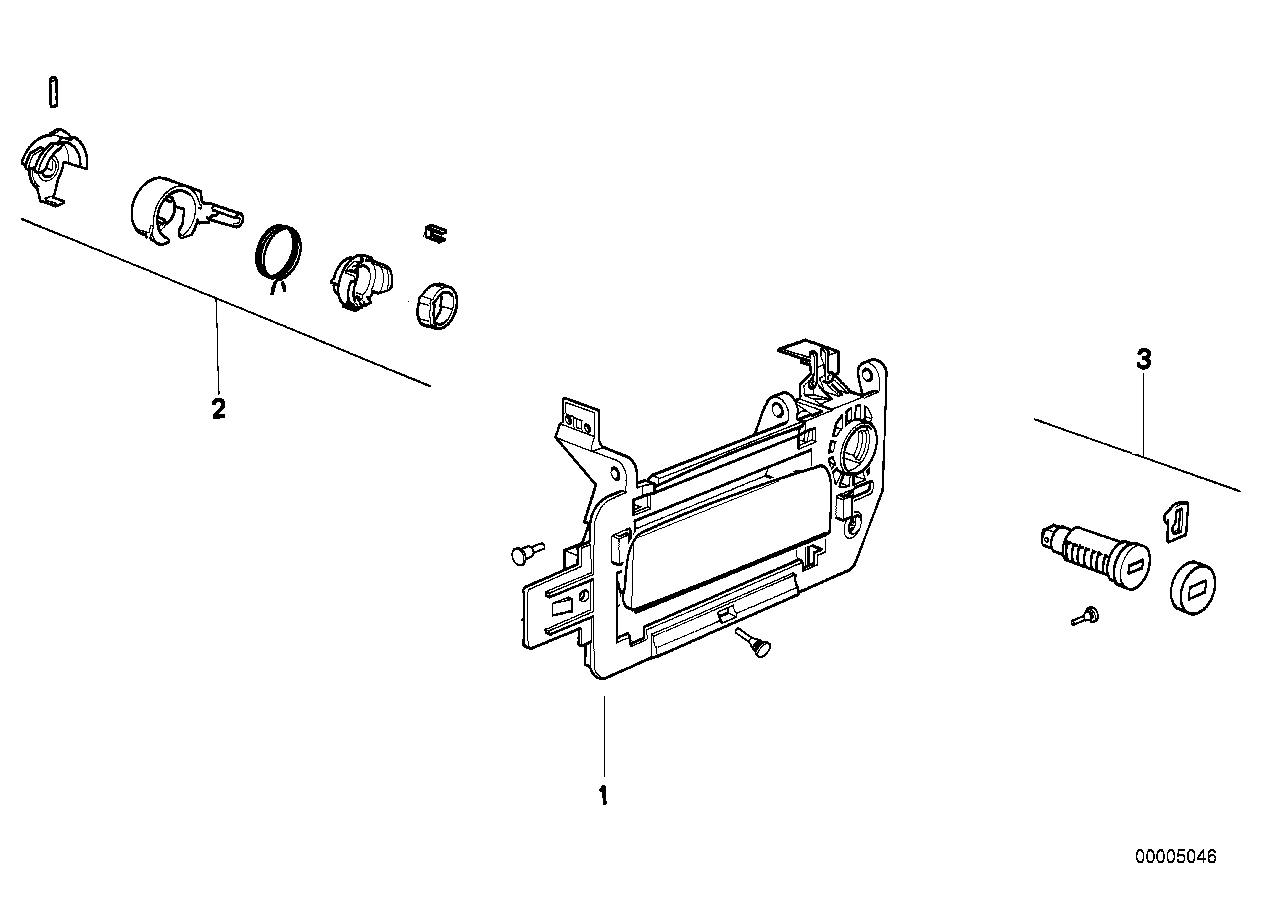 Genuine BMW 51218124293 E31 Repair Kit Lock Cylinder Left (Inc. 850Ci, 840i & 850CSi) | ML Performance UK Car Parts