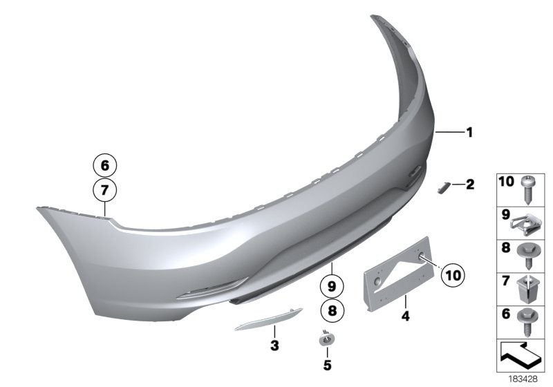 Genuine BMW 51127228112 E89 Flap, Towing Eye, Primed (Inc. Z4) | ML Performance UK Car Parts