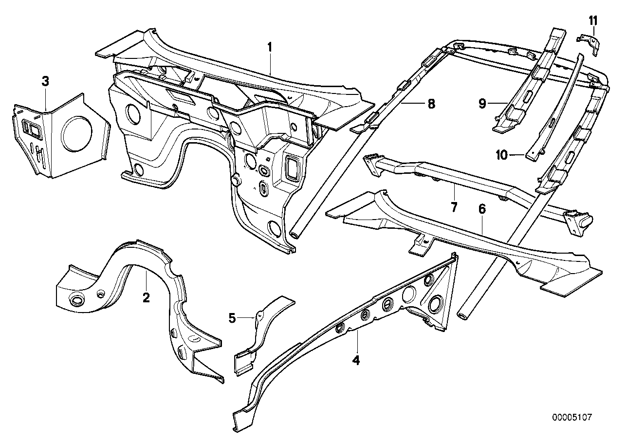 Genuine BMW 41212291825 Left Apron (Inc. Z1) | ML Performance UK Car Parts