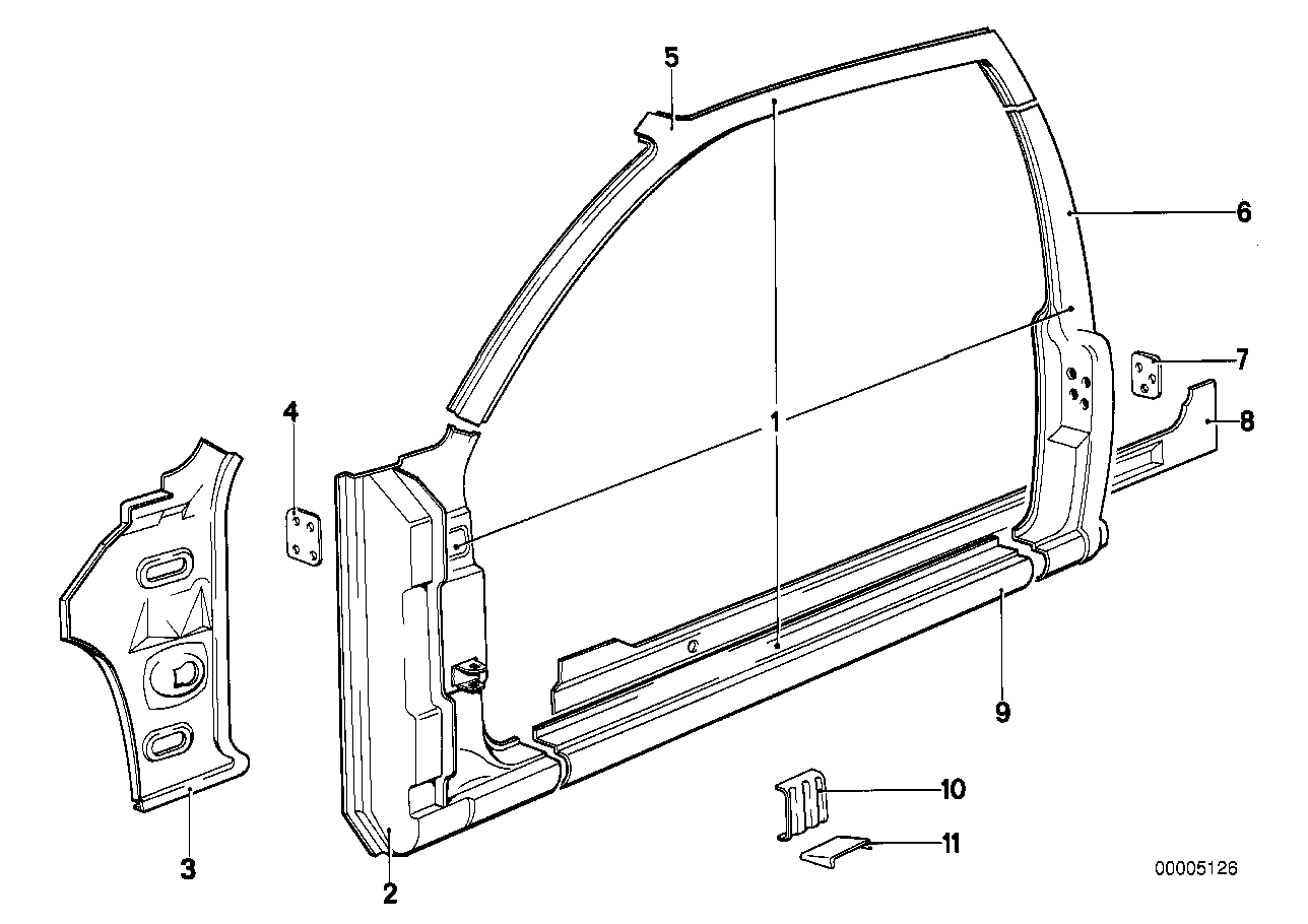 Genuine BMW 41211843988 E24 Bracket Jack Fixture Rear (Inc. 630CSi, 628CSi & M6) | ML Performance UK Car Parts