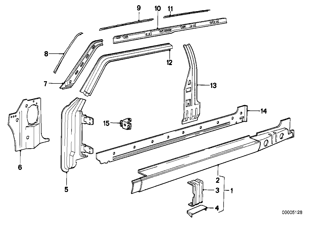 Genuine BMW 41211865478 E21 E28 E12 Braket Door Brake (Inc. 533i, M535i & 323i) | ML Performance UK Car Parts