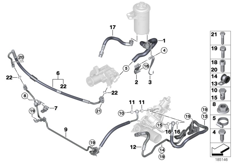 Genuine BMW 32416792493 F15 E71 F16 Radiator Return Line (Inc. X5 50iX 4.4, X5 M50dX & X6 50iX 4.0) | ML Performance UK Car Parts