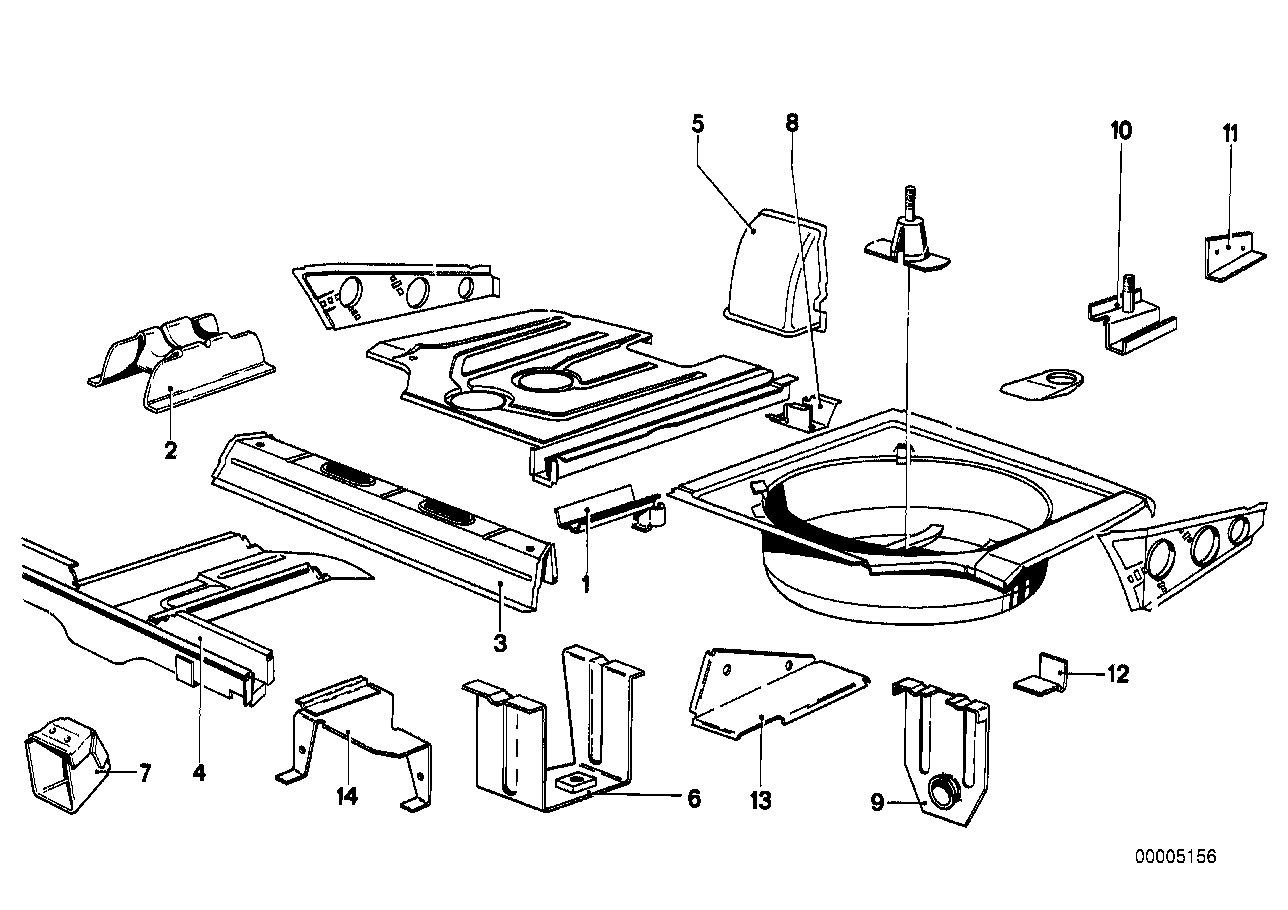 Genuine BMW 41121826707 E12 E28 Jack Fixture (Inc. 525i) | ML Performance UK Car Parts