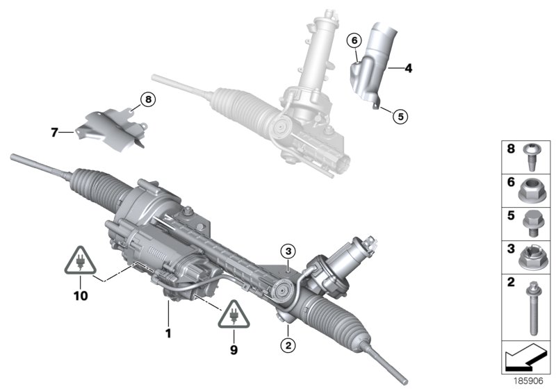 Genuine BMW 32106872478 E91 E92 E88 Exch. Steering Box, Electr. (Inc. X1 20d ed, 120d & 116d) | ML Performance UK Car Parts