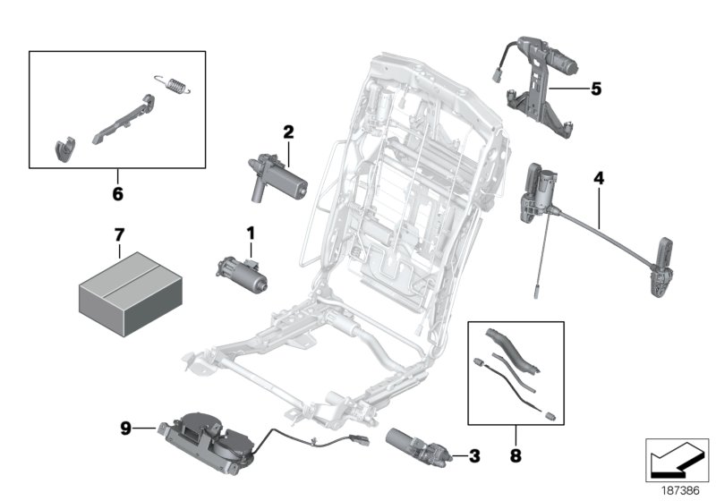 Genuine BMW 52209181815 RR4 Drive Unit, Backrest Angle Adjust., Left (Inc. Alpina B7, Ghost EWB & 730d) | ML Performance UK Car Parts