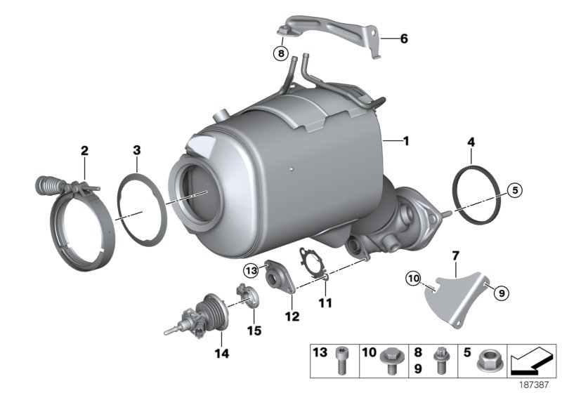 Genuine BMW 18307811199 E70 E71 Screw Clamp (Inc. X6 30dX, X5 35dX & X5 30dX) | ML Performance UK Car Parts