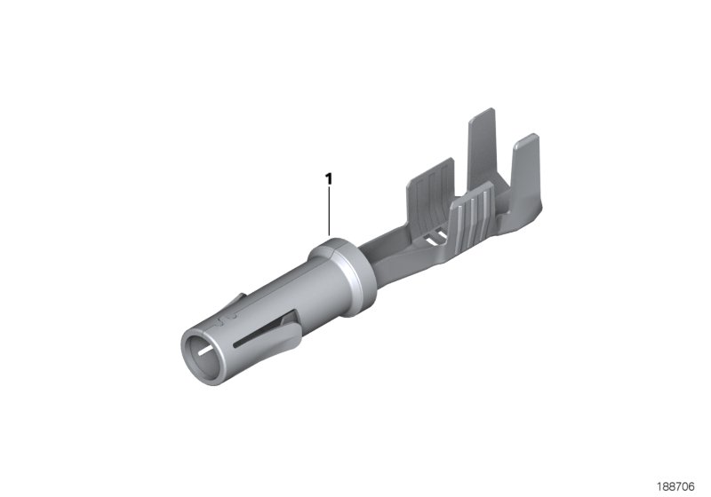 Genuine BMW 12521436205 F25 E63 E36 Bushing Contact 0,35-0,5 mm² AG (Inc. X3 2.5si) | ML Performance UK Car Parts