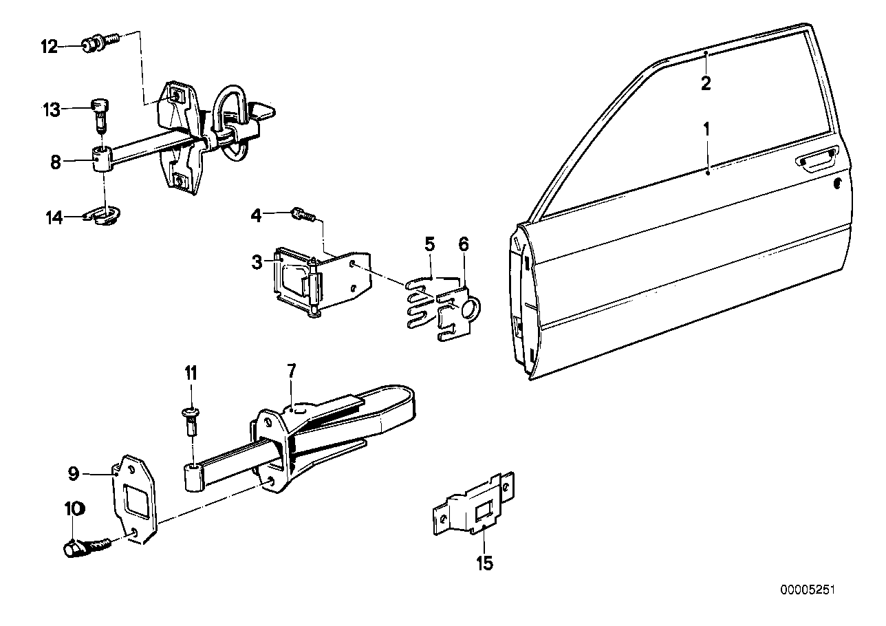 Genuine BMW 41511873064 E12 E23 E21 Hinge Spacer 1,00mm (Inc. 745i) | ML Performance UK Car Parts