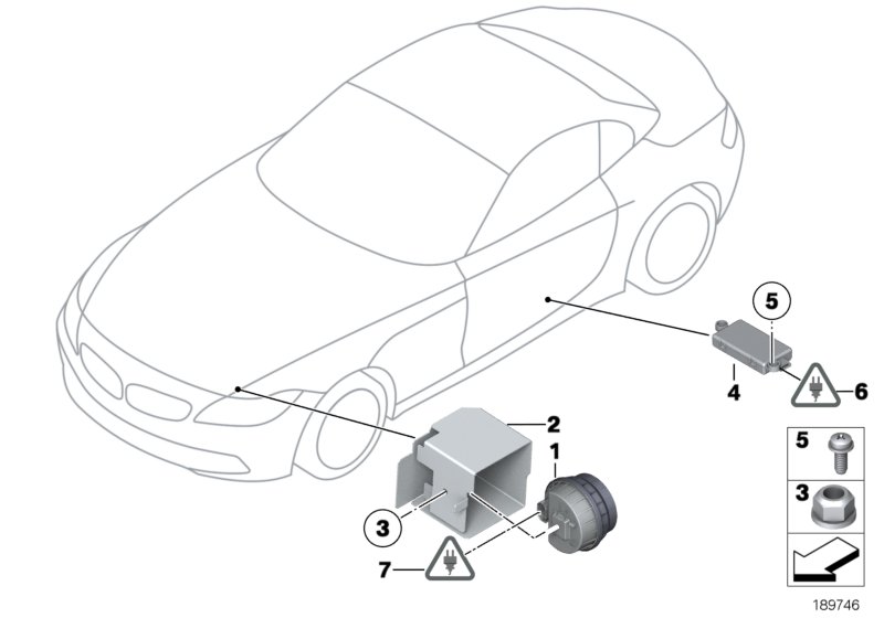 Genuine BMW 65759167404 E89 Bracket Alternative Power Siren (Inc. Z4) | ML Performance UK Car Parts