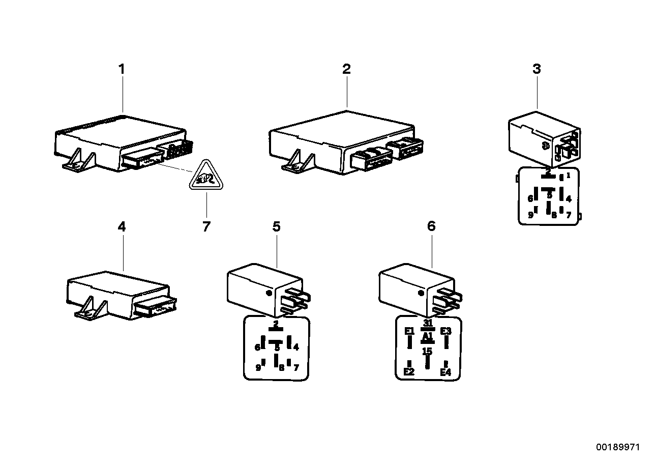 Genuine BMW 61351387964 E36 E34 Wiper-Wash-Control Unit (Inc. 520i, 316i & 320i) | ML Performance UK Car Parts