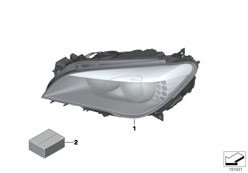 Genuine BMW 63117228429 F02 F01 F04 Bi-Xenon Headlight, Left (Inc. ALPINA B7, 740Li & Hybrid 7) | ML Performance UK Car Parts