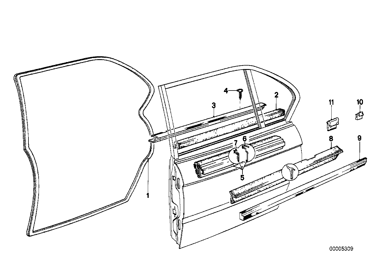 Genuine BMW 51221864918 E12 E28 Molding Right (Inc. 525i, 518 & 533i) | ML Performance UK Car Parts