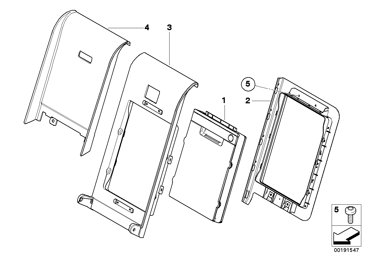 Genuine BMW 52207068104 E61 E60 Armrest Panel SCHWARZ (Inc. 545i, 530xd & 528xi) | ML Performance UK Car Parts