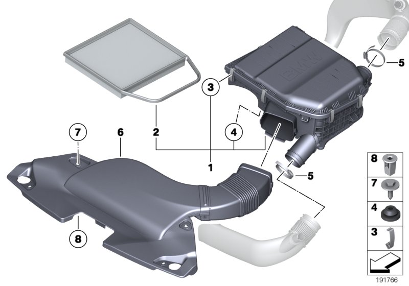 Genuine BMW 13717582914 E89 Suction Hood (Inc. Z4) | ML Performance UK Car Parts