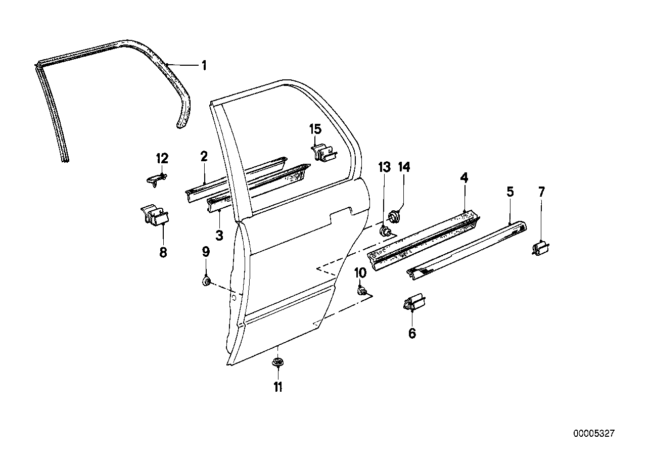 Genuine BMW 51221906253 E30 Covering Left CHROM (Inc. 320is, 325ix & 316i) | ML Performance UK Car Parts