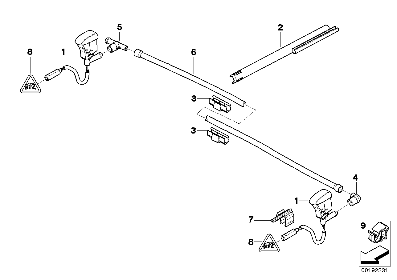 Genuine BMW 61667052715 E85 E86 Bracket, Hose Line (Inc. Z4 3.0si) | ML Performance UK Car Parts