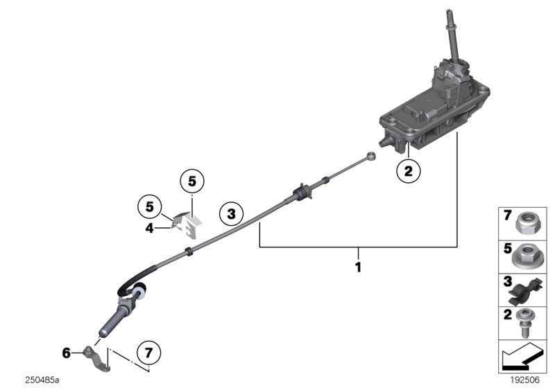 Genuine BMW 41127261700 Cabrio Bracket, Shift Cable (Inc. One D, Cooper SD & Cooper D 1.6) | ML Performance UK Car Parts