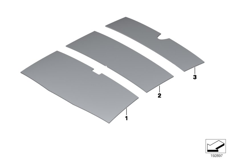 Genuine BMW 51489137183 Sound Insulating Roof Front (Inc. 535i, 535d & 550iX 4.0) | ML Performance UK Car Parts