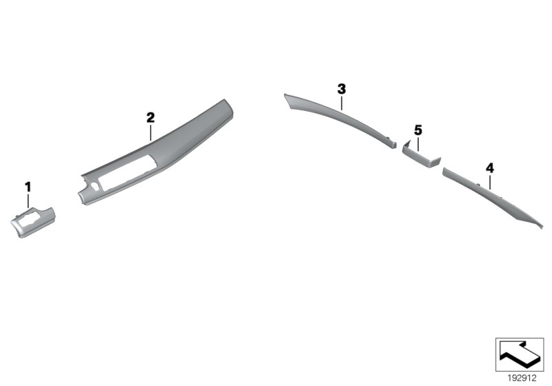 Genuine BMW 51459195655 Trim, I-Panel, Wood, Ash, Right BRAUN (Inc. 550iX 4.4, 530d & 535iX) | ML Performance UK Car Parts