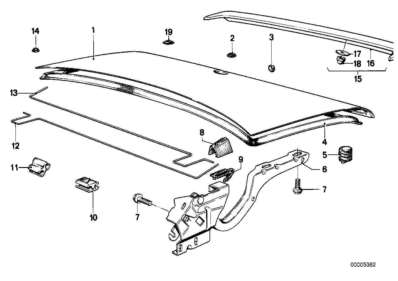 Genuine BMW 51711847098 E23 Trunk Lid Sealing (Inc. 728, 735i & 745i) | ML Performance UK Car Parts