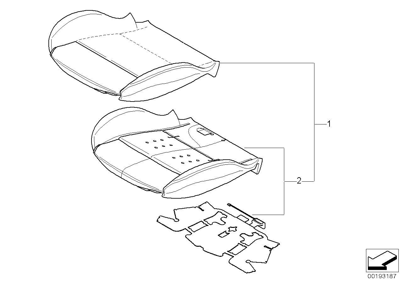 Genuine BMW 52109144219 E90 E91 Seat Upholstery, Leather GRAU (Inc. 325i, 328xi & 330xi) | ML Performance UK Car Parts