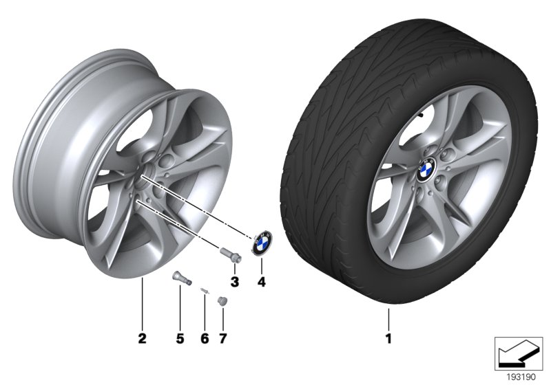 Genuine BMW 36116785248 E89 Light Alloy Rim 8JX17 ET:29 (Inc. Z4) | ML Performance UK Car Parts