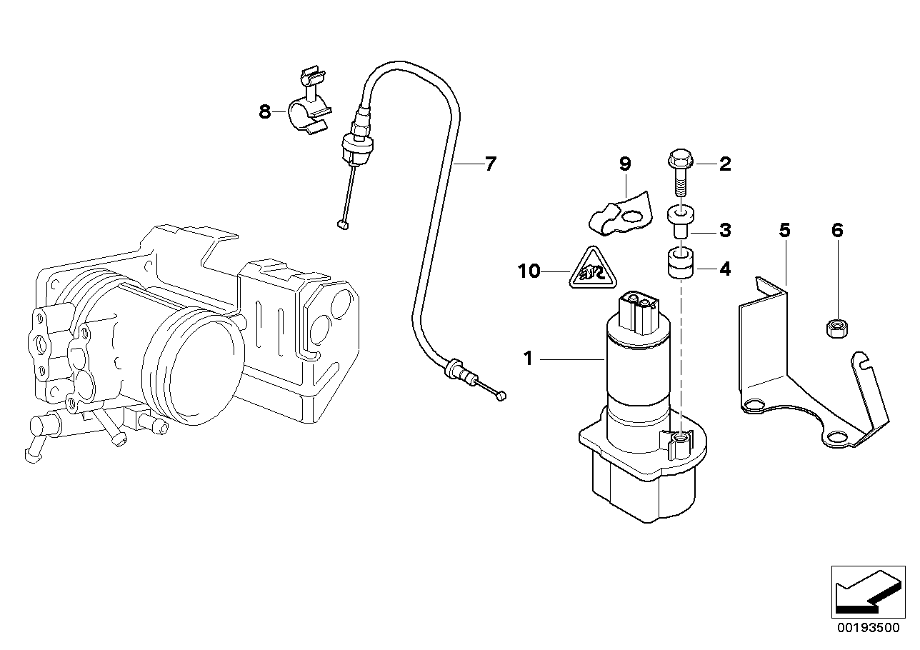 Genuine BMW 35411163163 E36 E31 E32 Throttle Actuator Ads 2 (Inc. 530i, 325is & 328i) | ML Performance UK Car Parts