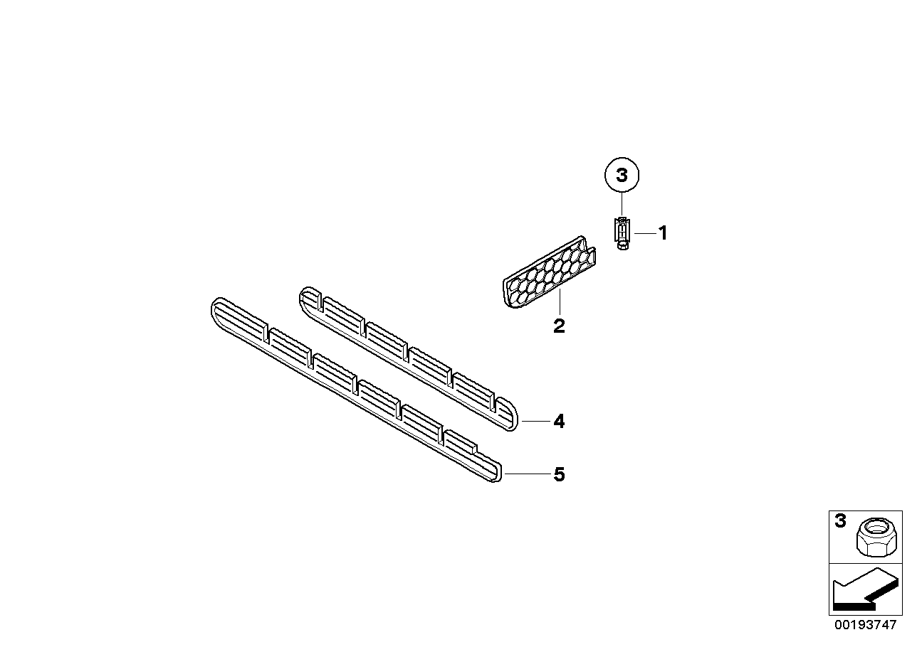 Genuine BMW 51477132300 E60 Partition Support,Luggage Comp.Indentat. (Inc. 535i, 528xi & 525xd) | ML Performance UK Car Parts