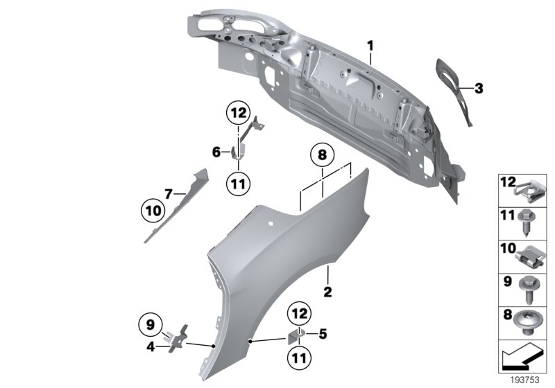 Genuine BMW 41217225151 E89 Bracket, Side Panel, Rocker Panel, Lower (Inc. Z4) | ML Performance UK Car Parts