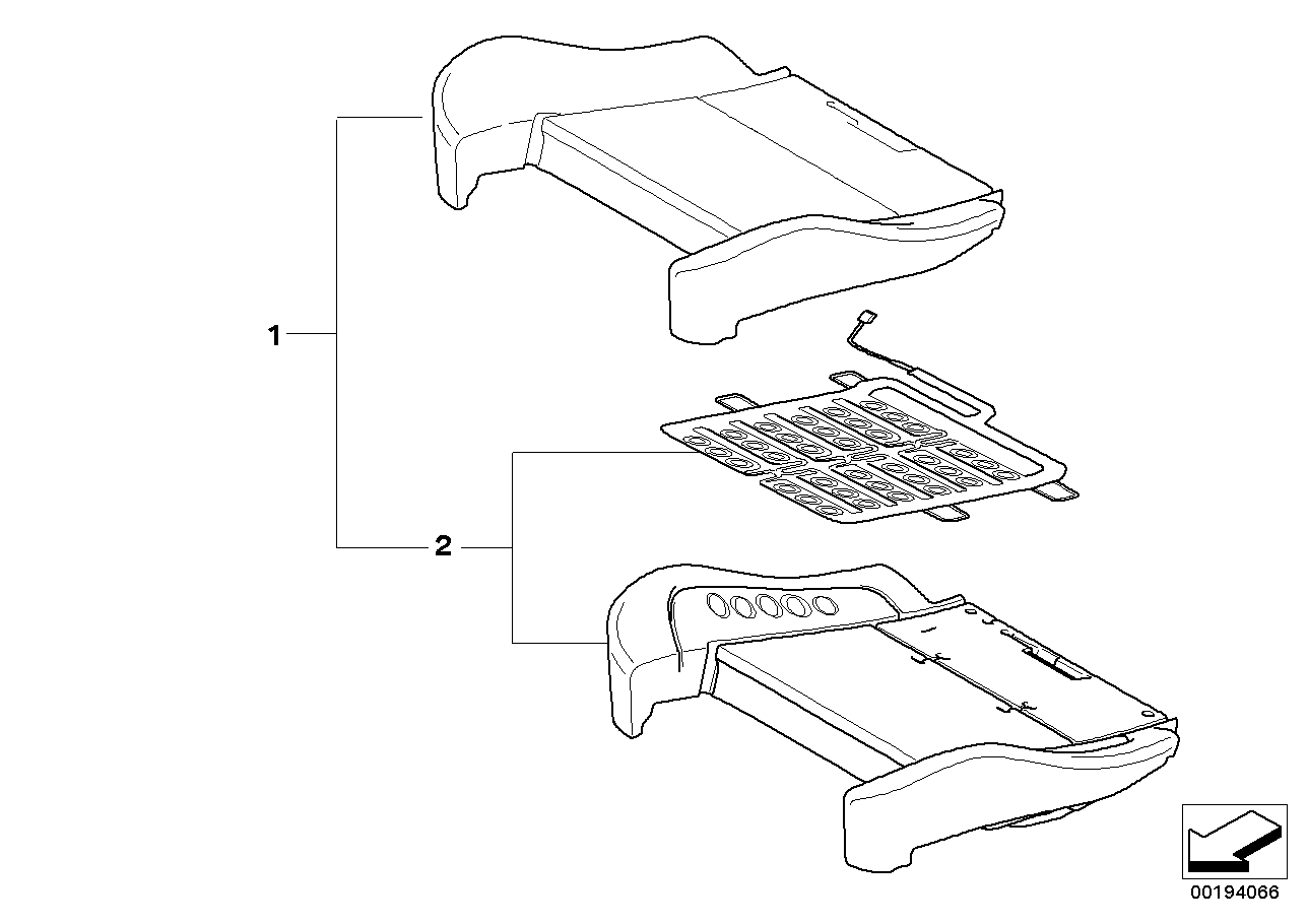 Genuine BMW 52107247502 E70 E72 Sports Seat Upholstery Parts OC3 (Inc. X5) | ML Performance UK Car Parts