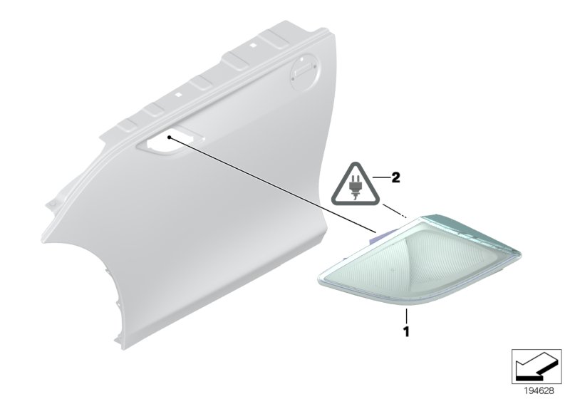 Genuine BMW 63137191759 E89 Additional Turn Indicator Lamp, Left (Inc. Z4) | ML Performance UK Car Parts