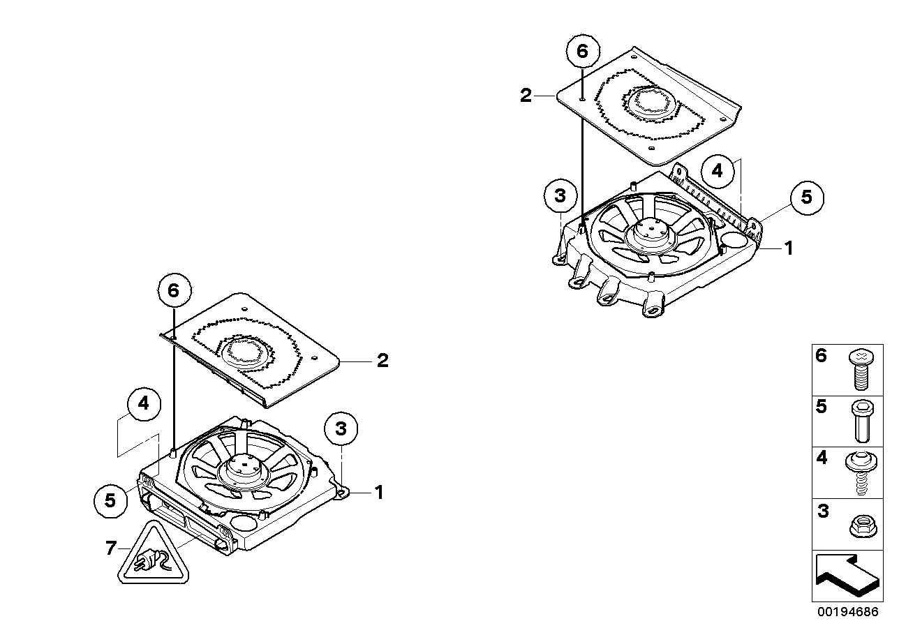 Genuine BMW 65136976960 E61 E60 Central Woofer Trim (Inc. 535i) | ML Performance UK Car Parts