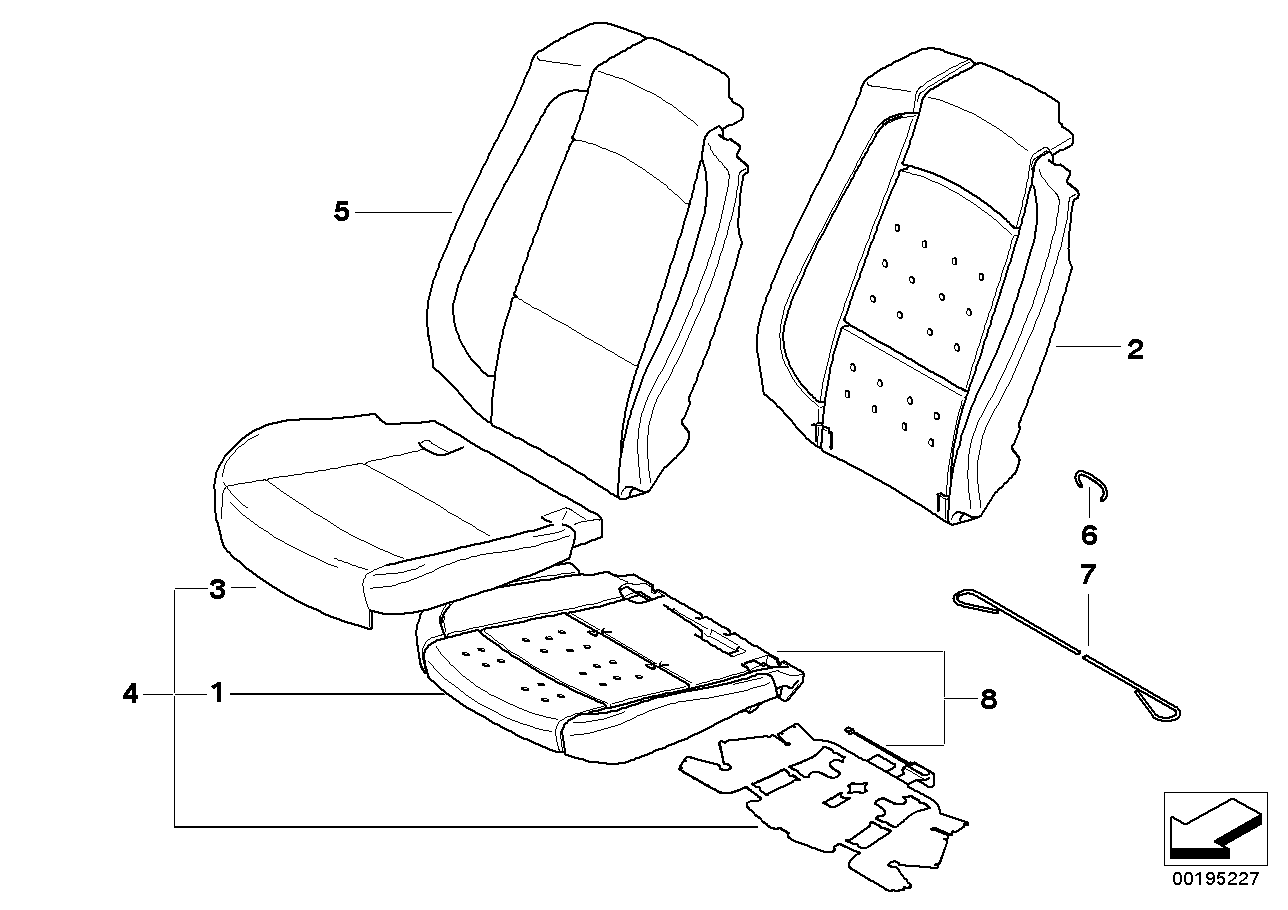 Genuine BMW 52109168519 E93 Seat Upholstery, Imitation Leather CREAMBEIGE (Inc. 335i, 335is & 328i) | ML Performance UK Car Parts