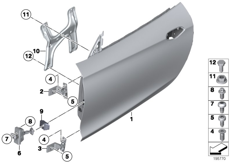 Genuine BMW 51217128267 E89 Door Brake (Inc. Z4 35i, Z4 23i & Z4 18i) | ML Performance UK Car Parts