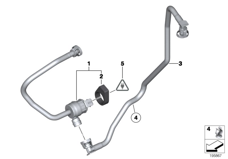 Genuine BMW 13907636140 F25 Fuel Tank Breather Line (Inc. X3 28iX) | ML Performance UK Car Parts