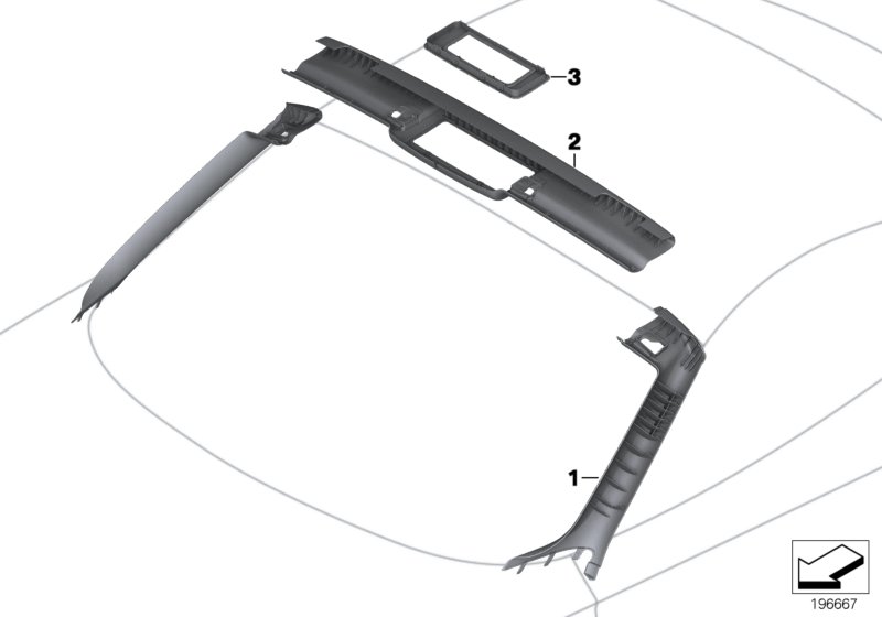 Genuine BMW 51439128409 E89 Left Column A Cover SCHWARZ (Inc. Z4 18i, Z4 28i & Z4 35is) | ML Performance UK Car Parts