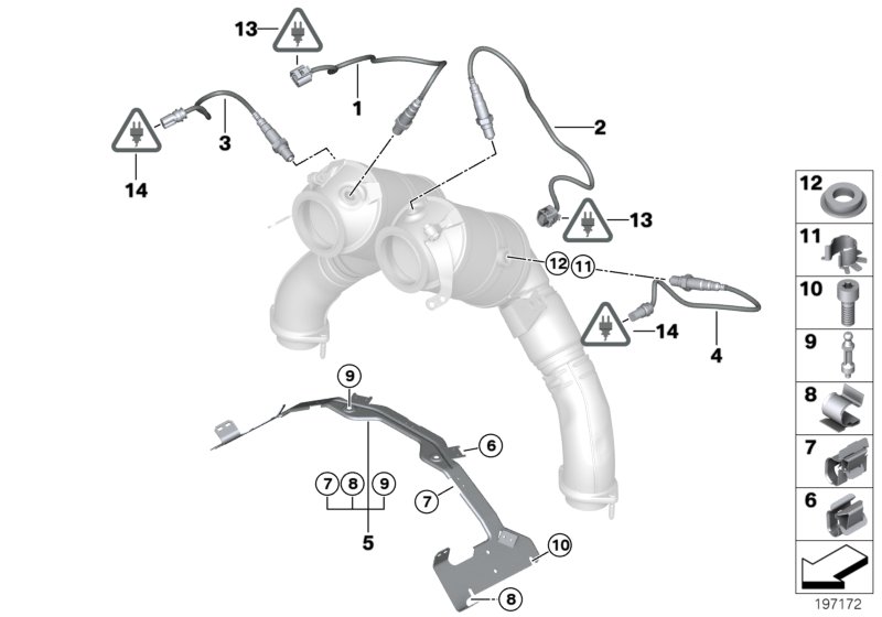 Genuine BMW 11787593861 E70 E71 Lambda-Probe Bracket (Inc. X5 M & X6 M) | ML Performance UK Car Parts